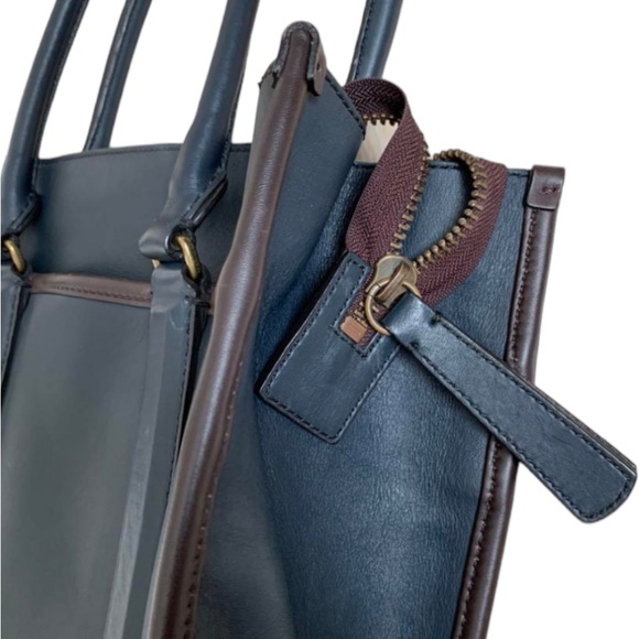 XL coach bleecker legacy tote bag all leather 70725 - Picture 5 of 7